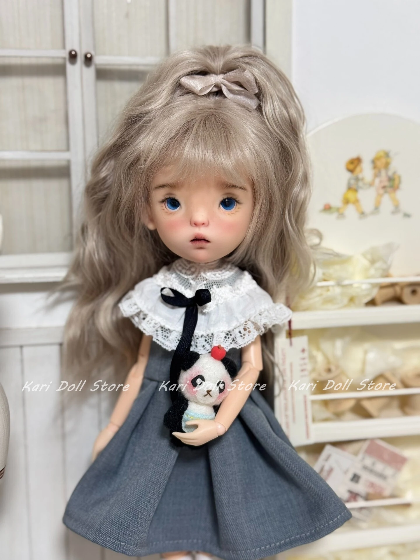 Kari Doll Одежда и юбки 2025 Темно-синее женское платье, комплект куклы для куклы Landazz Landoudou