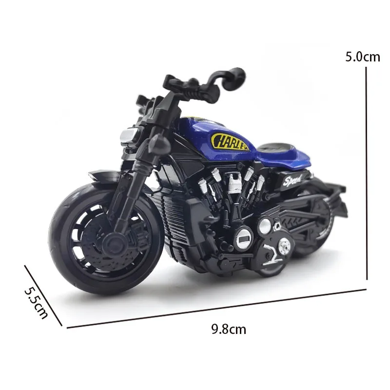 จําลองรถจักรยานยนต์รุ่น 1:64 Scale Racing ทีมของเล่นอาคารเมืองรถไฟฉากรถไฟของขวัญวันเกิดเด็ก 1PCS