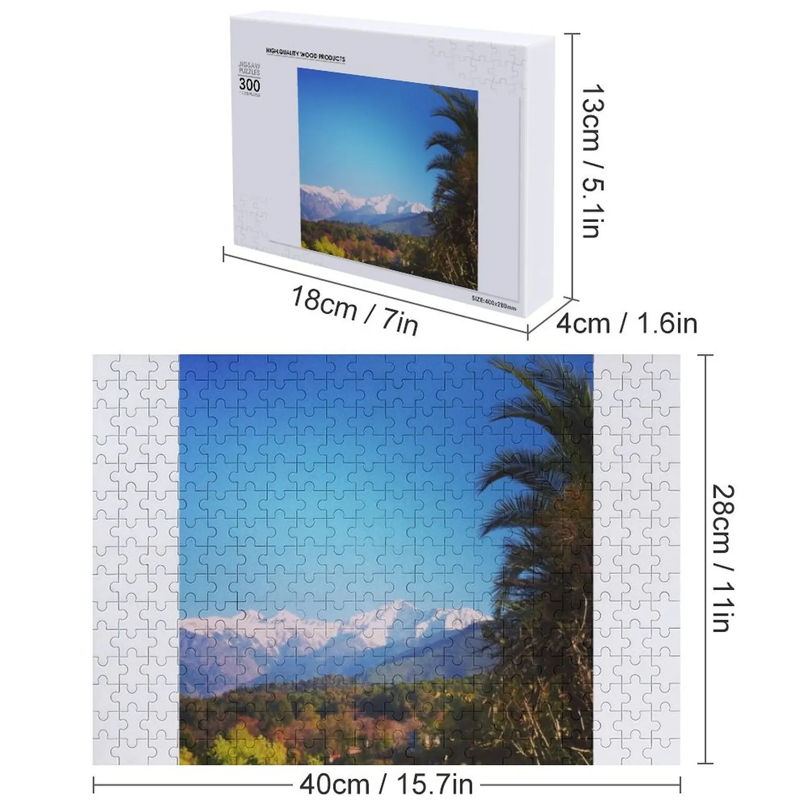 Пазл с гималайской пальмой, рождественские подарки, фото на заказ, деревянное имя, индивидуальное изображение, головоломка