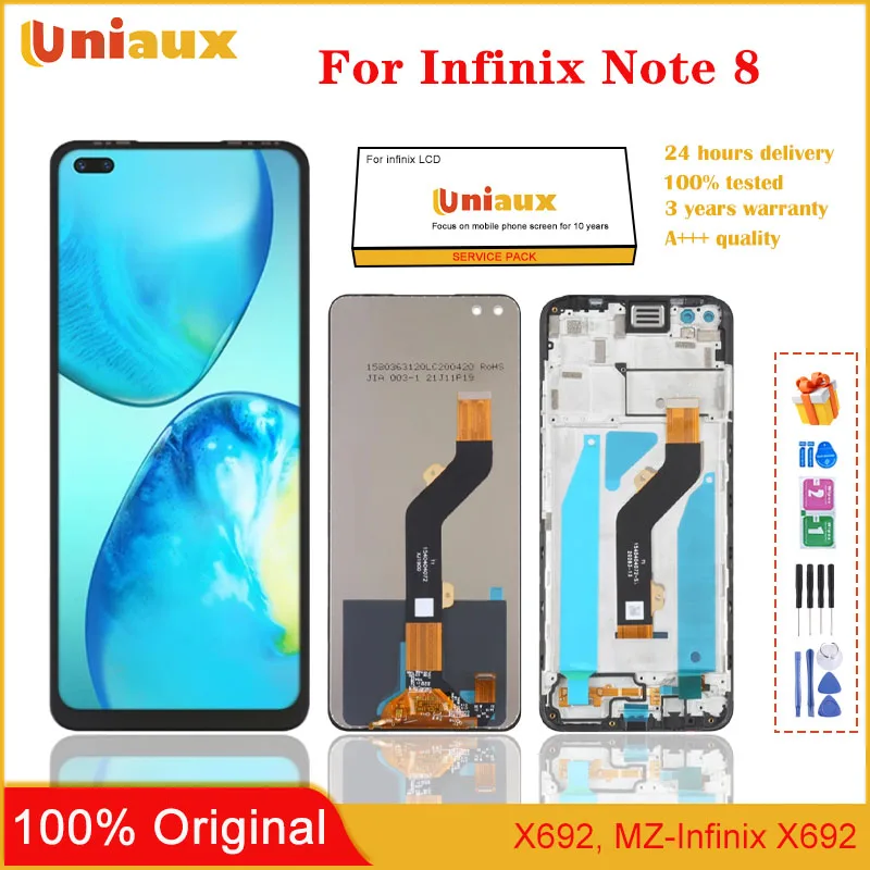 

Original LCD For Infinix Note 8 Screen Display Assembly Digitizer Touch Screen For Infinix X692 Replacement Parts