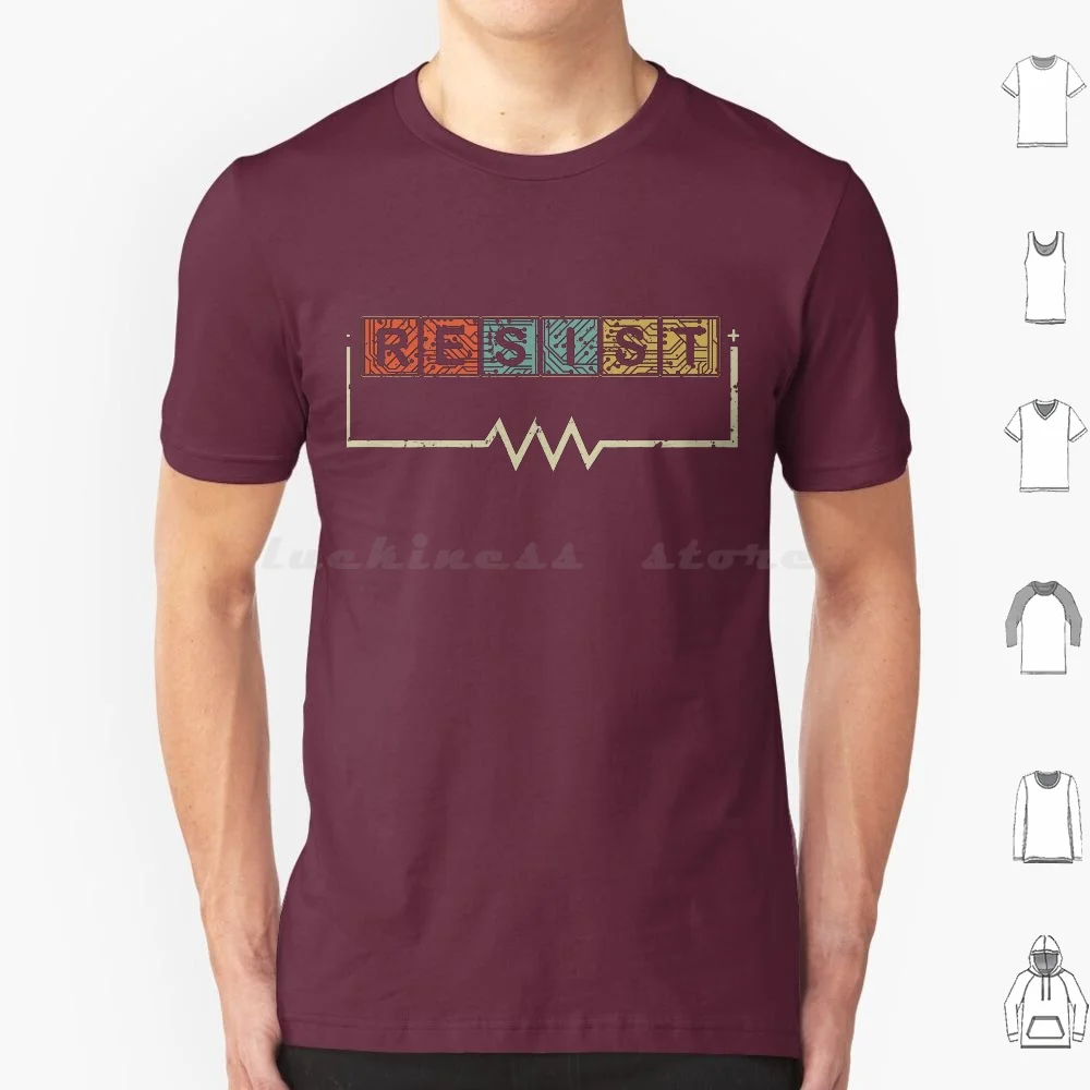 Resist! Vintage Electrical And Electronics Engineers T Shirt Cotton Men Women DIY Print Electrical Engineering Funny Sayings
