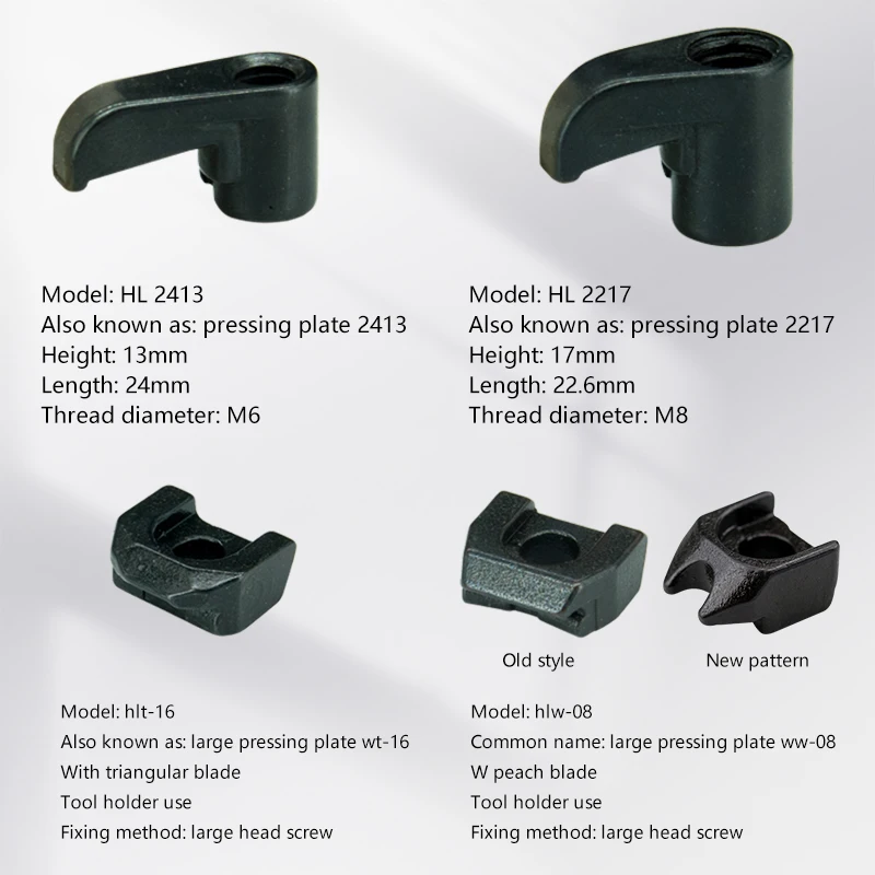 10/20/50 pz HLT-16 HL1810 HL1510 HL1814 HL2413 HL2113 HL2217 HLW-08 R4 R5 piastra di pressione morsetto a vite tornio CNC utensile per tornitura