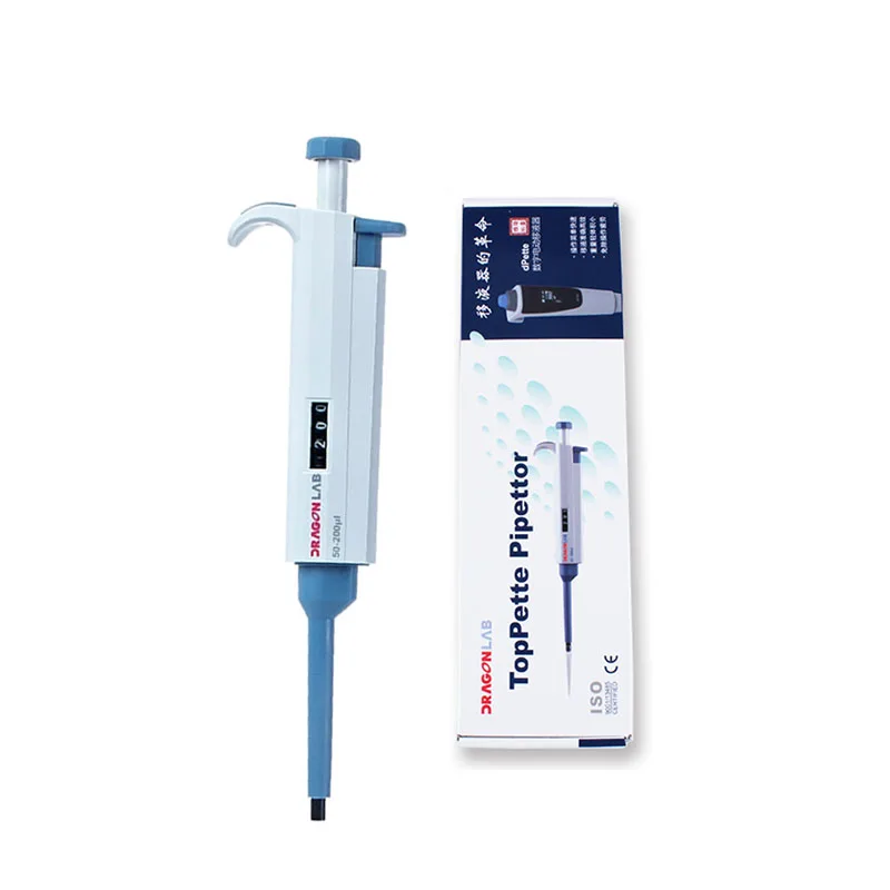 

DLab Pipettor Single-channel Adjustable Volume Mechanical Pipette-TopPette Dragon lab Pipettor Pipet 200-1000ul Come With Tips