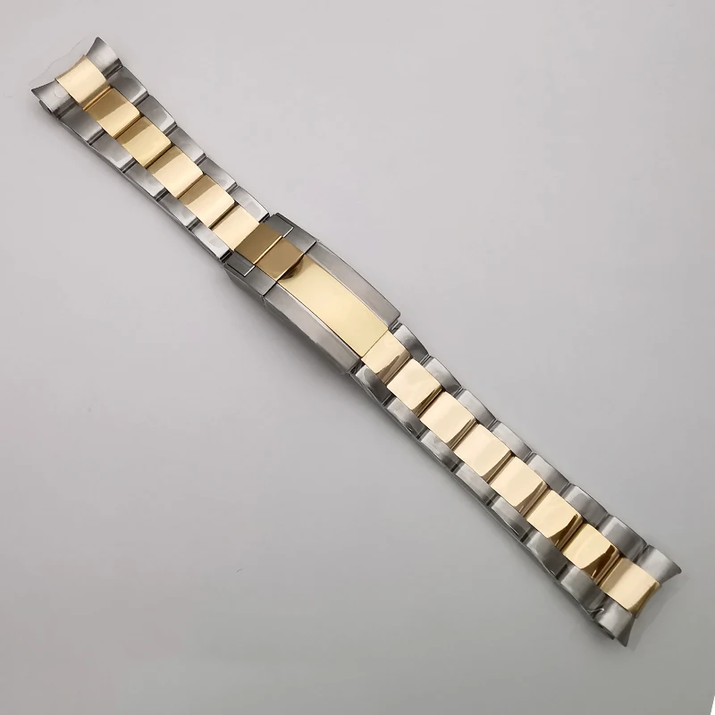 

904L Gold Plated Steel Color Two Tones Watch Bracelet For GMT 116713, Aftermarket Watch Parts