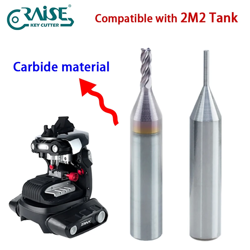 Obcinak z węglików spiekanych 2,0 mm 1,0 mm do automatycznej maszyny do cięcia kluczy samochodowych zbiornika 2M2