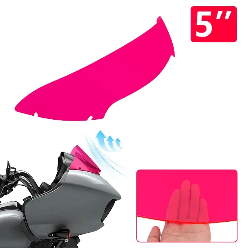 

Red 5 Inch Windshield Windscreen Motorcycle Windshield Cover For Harley Road Glide FLTRX FLTRXS FLTRK FLTRU FLTRUSE 2015-2023