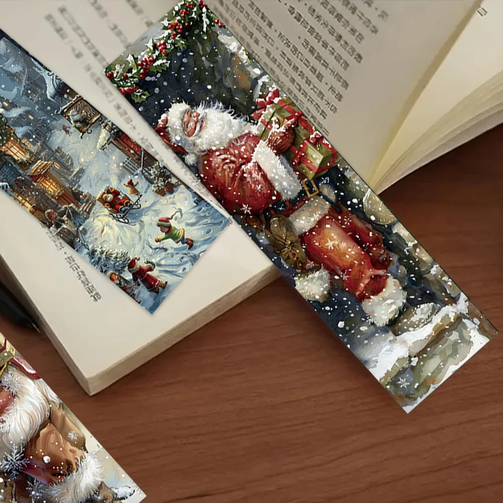 32 ชิ้น บุ๊คมาร์คคริสต์มาสย้อนยุค เหมาะสำหรับเปิดเทอม คริสต์มาส ฮาโลวีน ครู ผู้อ่าน และวันเกิด