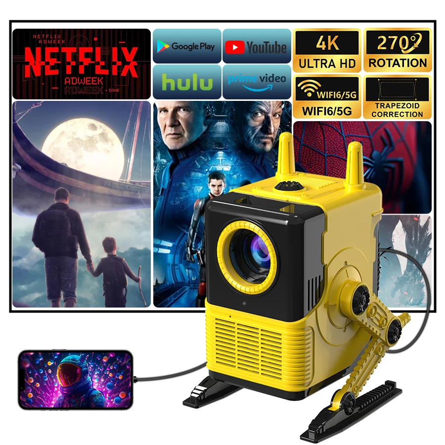 Jungle Projector Review: Is the XBJ Robot Mini Smart Projector
