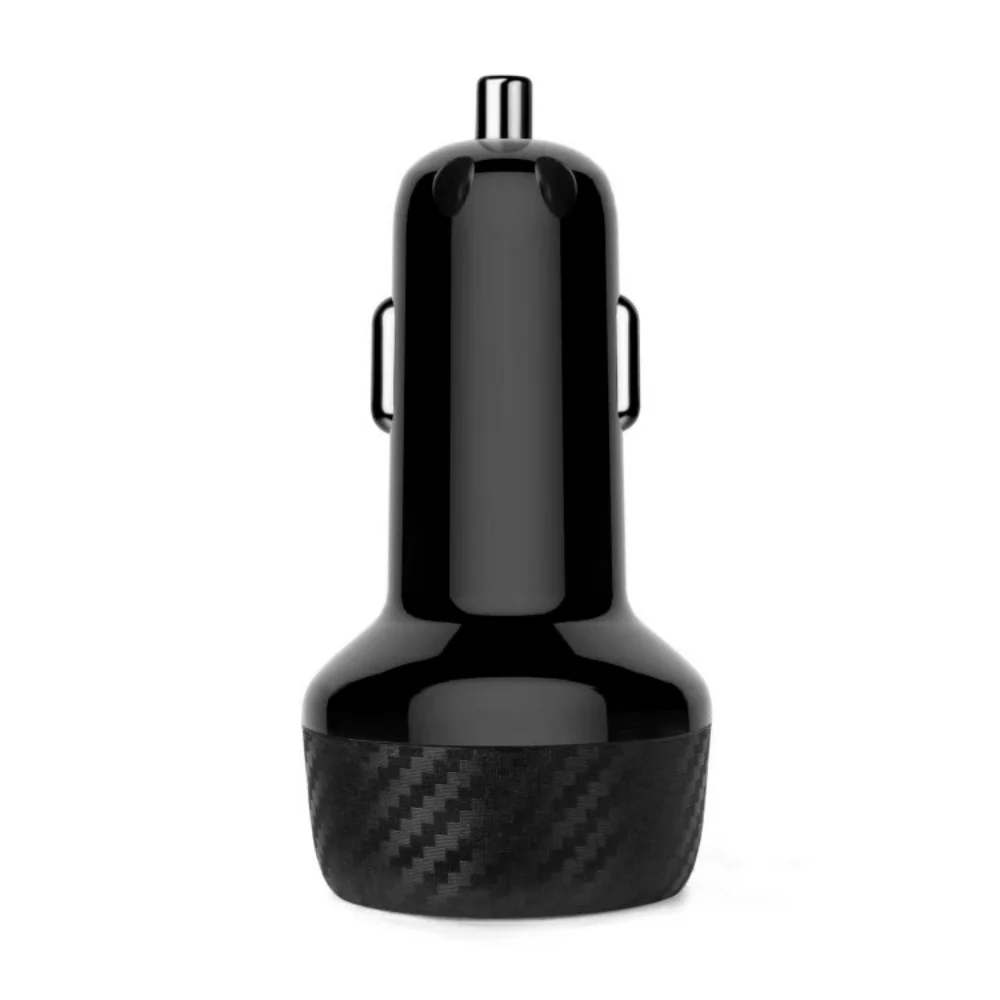 شاحن سيارة شحن سريع 3.0 و5 فولت/2.4 أمبير منافذ USB ذكية مزدوجة محول شاحن سيارة USB