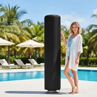 Solar Shower Cover 26.3x86.6 Inch Waterproof Shield 420D Oxford Cloth Dust Cover For 9.3 Gallon Solar Shower Outdoor Camping