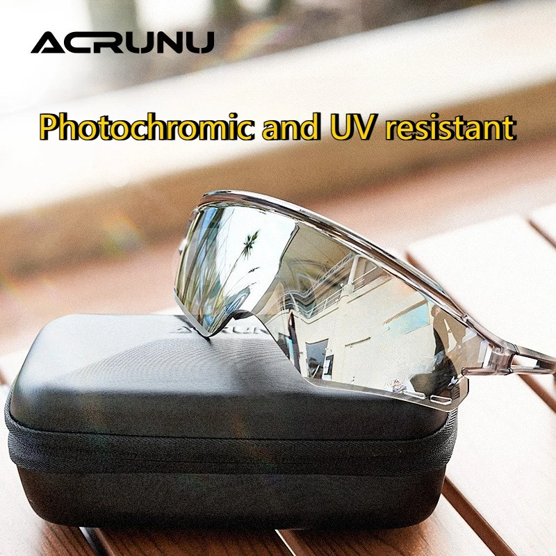 

Профессиональные фотохромные велосипедные очки ACRUNU, ветрозащитные очки для велоспорта, солнцезащитные очки для активного отдыха на открытом воздухе