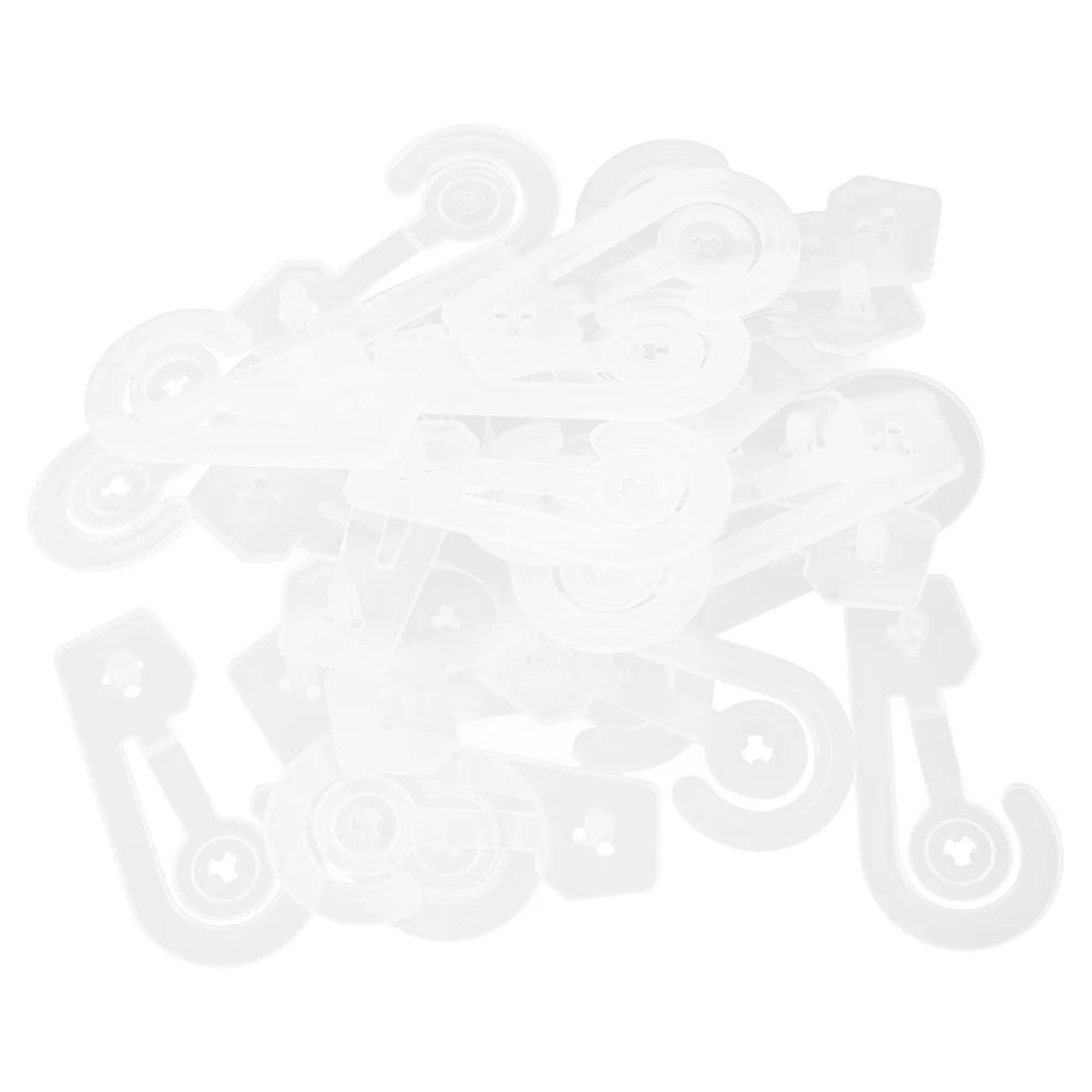 

50 Pcs Hook Plastic Document Bags Display Hanger Closet Organizers Products Clothes Transparent for Items