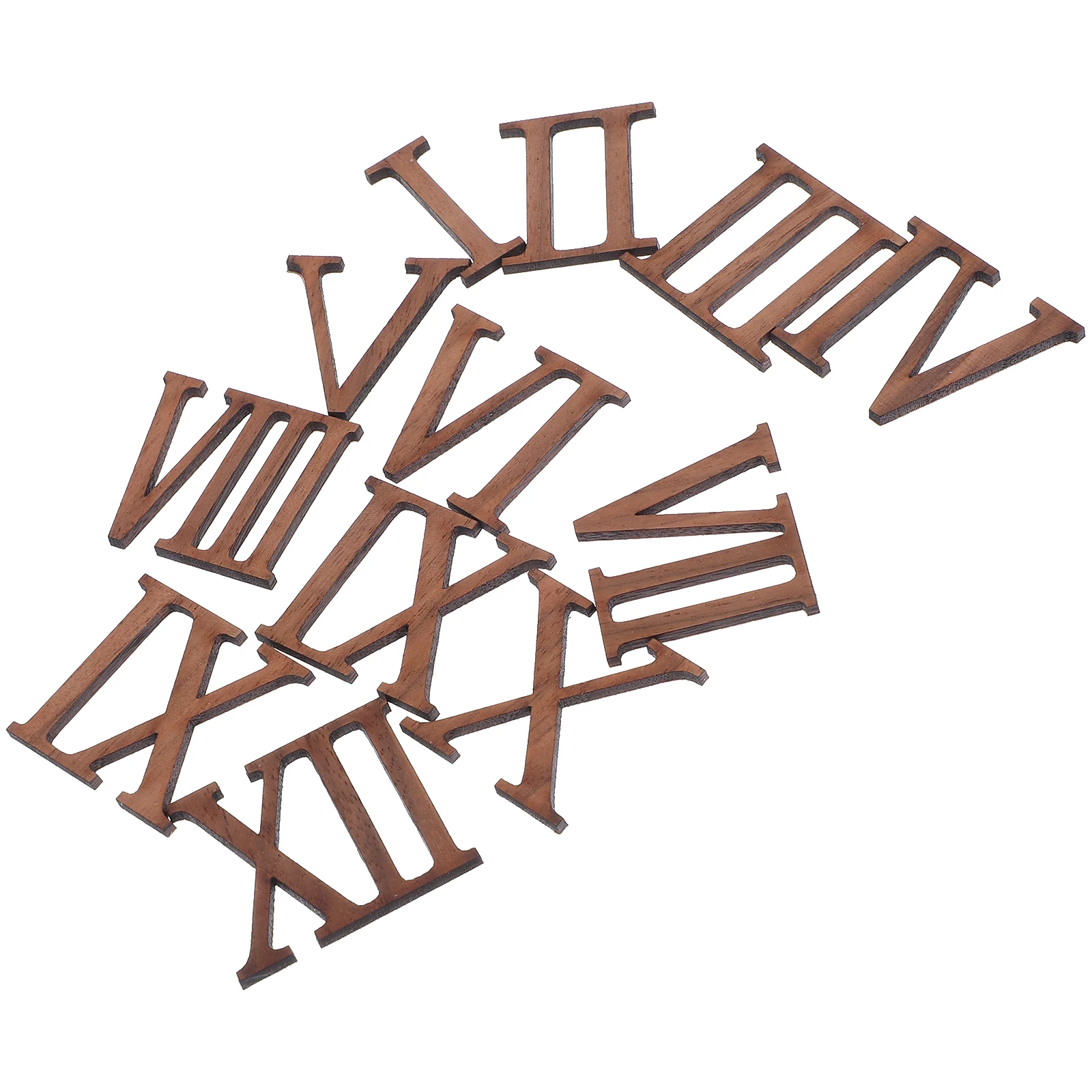 

12 Pcs Simple Wall Clock Numbers Replacement DIY Kit Parts Numerics Shapes Numerals