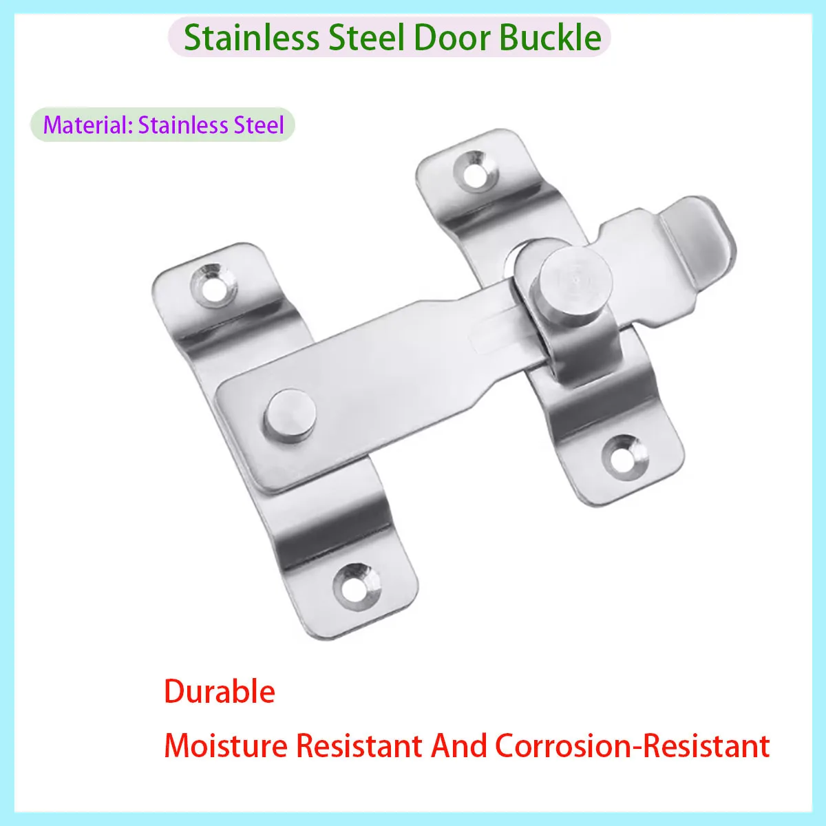 

Stainless Steel Silver Sliding Hardware Door Lock, Window and Closet