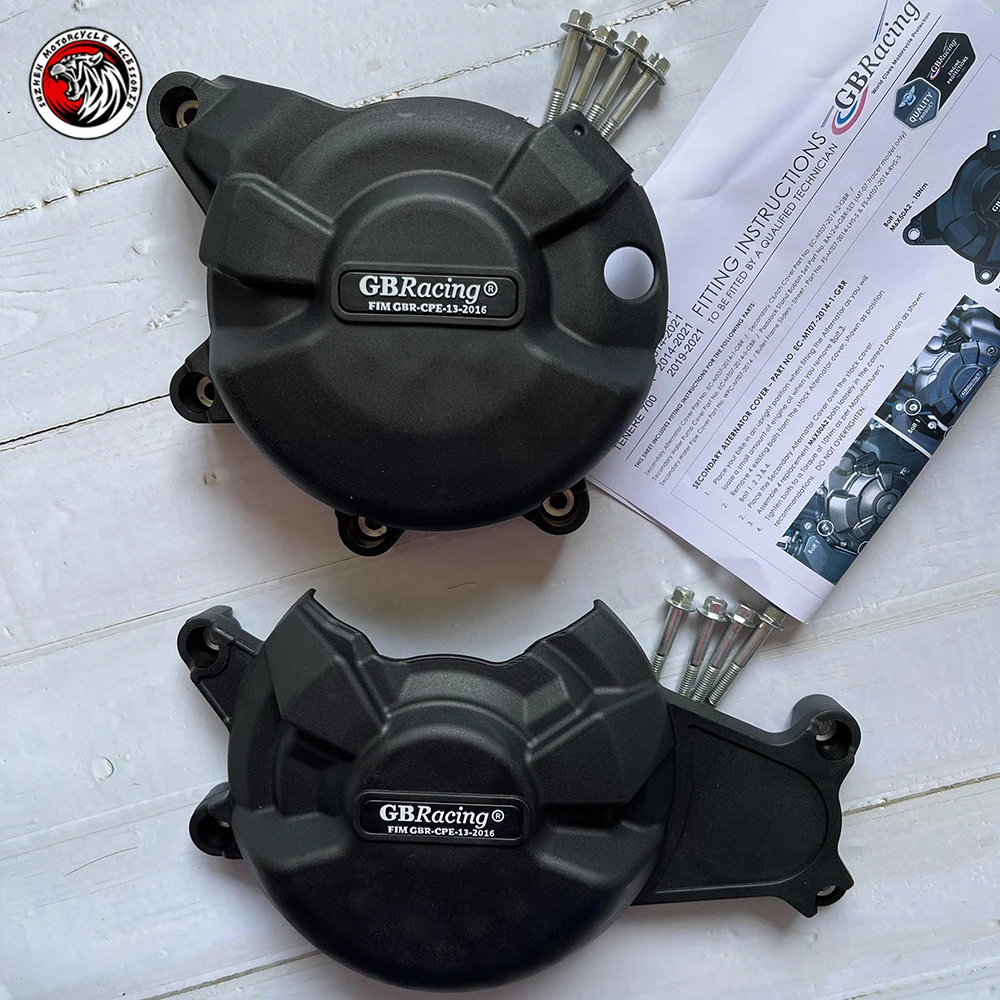 

Motorcycle Secondary Engine Cover Set Case for GB Raing for Yamaha FZ07 FZ-07 2014-2019