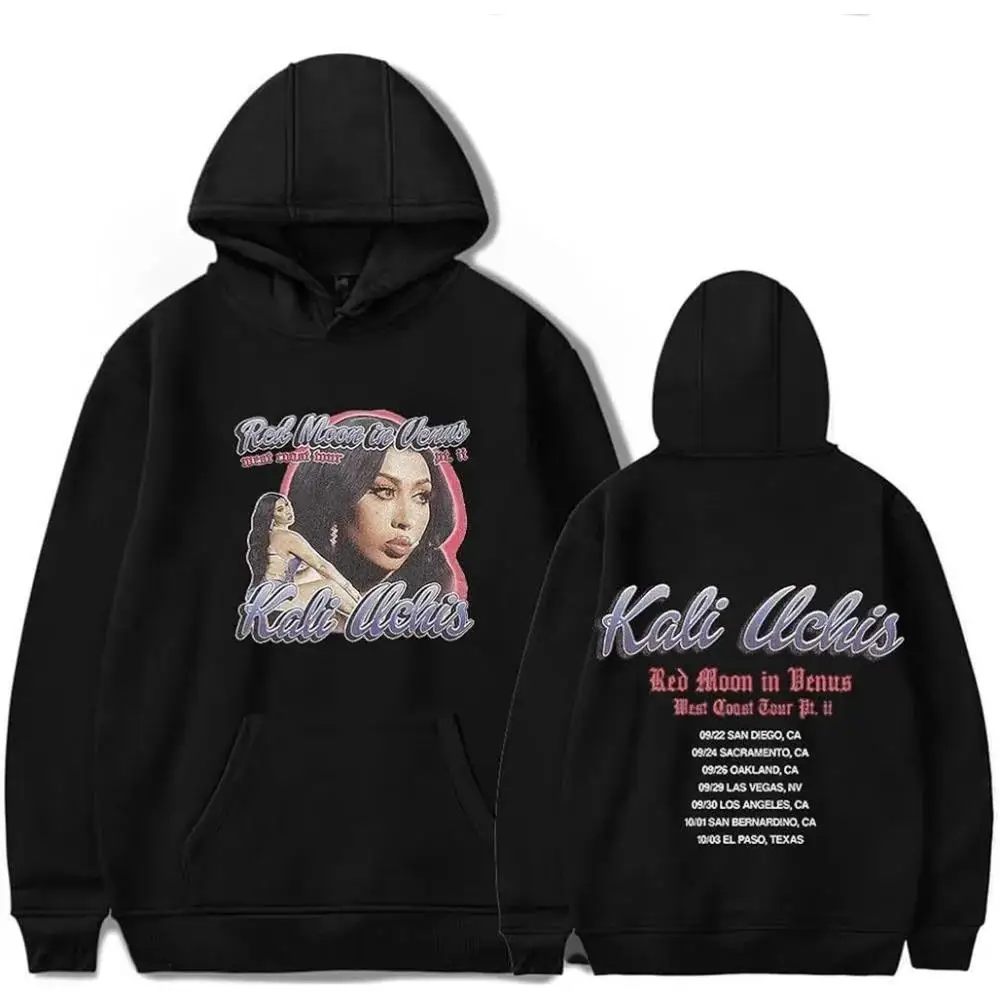 Unisex Kali Uchis RMIV Hoodie Casual Clothing West Coast Tour Merch Street Trend Simple Sports Style Long Sleeve Classic Simple