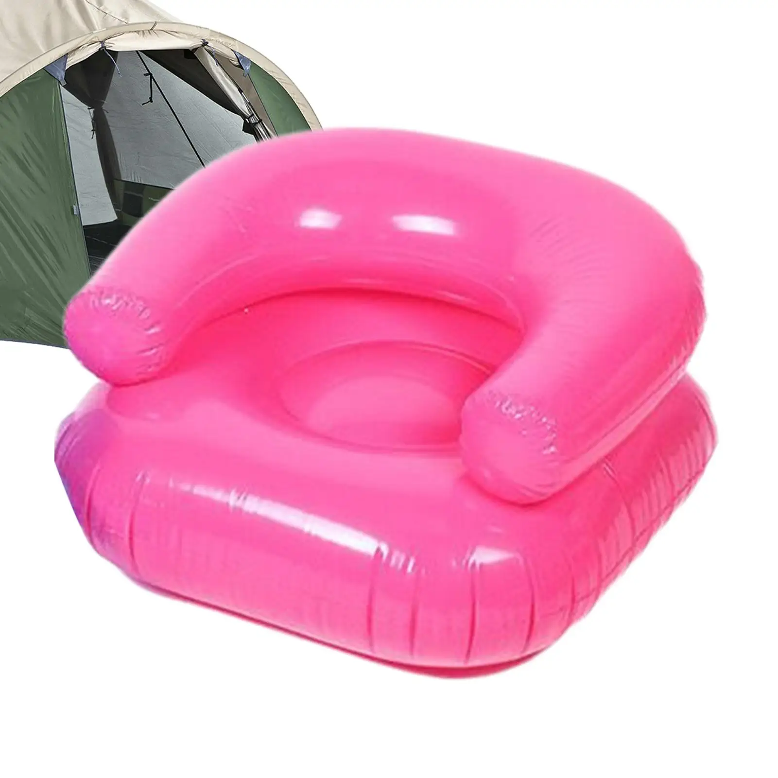 Blow Up Chair Portable Soft Lounger Air Sofa Camping Inflatable Couch For Outdoor Travel Beach Pool Movie Night Reading Living