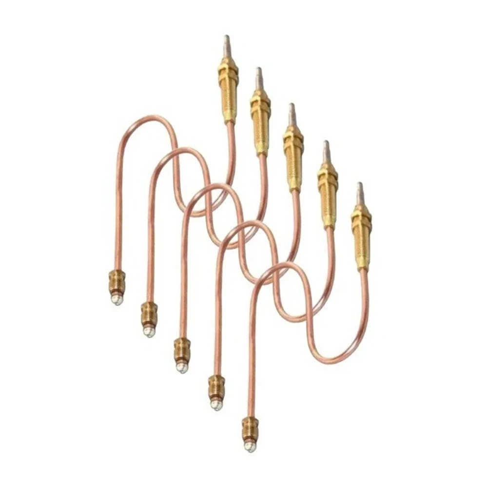 

5PCS Heater BBQ Gas Lgnition Thermocouple 30cm Flameout Protection Device M8 Thermocouple Heating Stoves Home Improvement