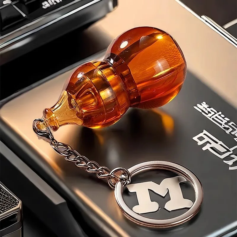 Magnetic Push Slider Fingertip Calabash Fidget Spinner Roller Mechanical Push Slider EDC Anti Stress Autism ADHD Fidget Keychain