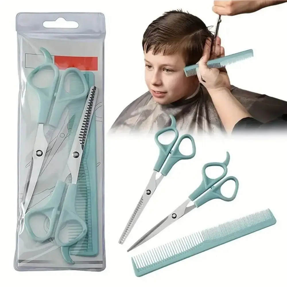 3 Pieces/Set Of Children's And Baby Haircut Scissors Set Liu Hague Flat Scissors Comb Beauty Tools Hair Scissors Barber Tools