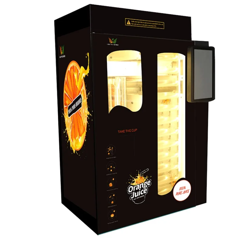 Unmanned retail orange juice vending machine, orange automatic juicing vending machine