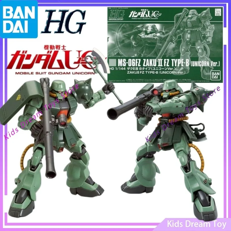 

Assembly Bandai Genuine in Stock Original HG GUNDAM Anime ZAKU Ⅱ FZ TYPE-B (UNICORN Ver.) Action Figures Toys Collectible Model