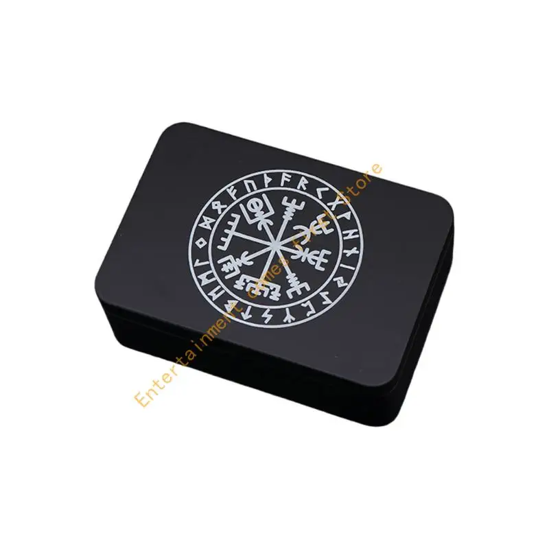 Metal Card Holder Box Game Card Container Divination Storage Case for Fortune Telling, Witches Decoration 55KD