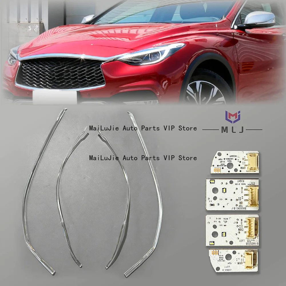 

For 2017-2019 Infiniti QX30 Angel Eye light guide strip Angel Eye module Daytime Running Light chip Light strip Car Accessories