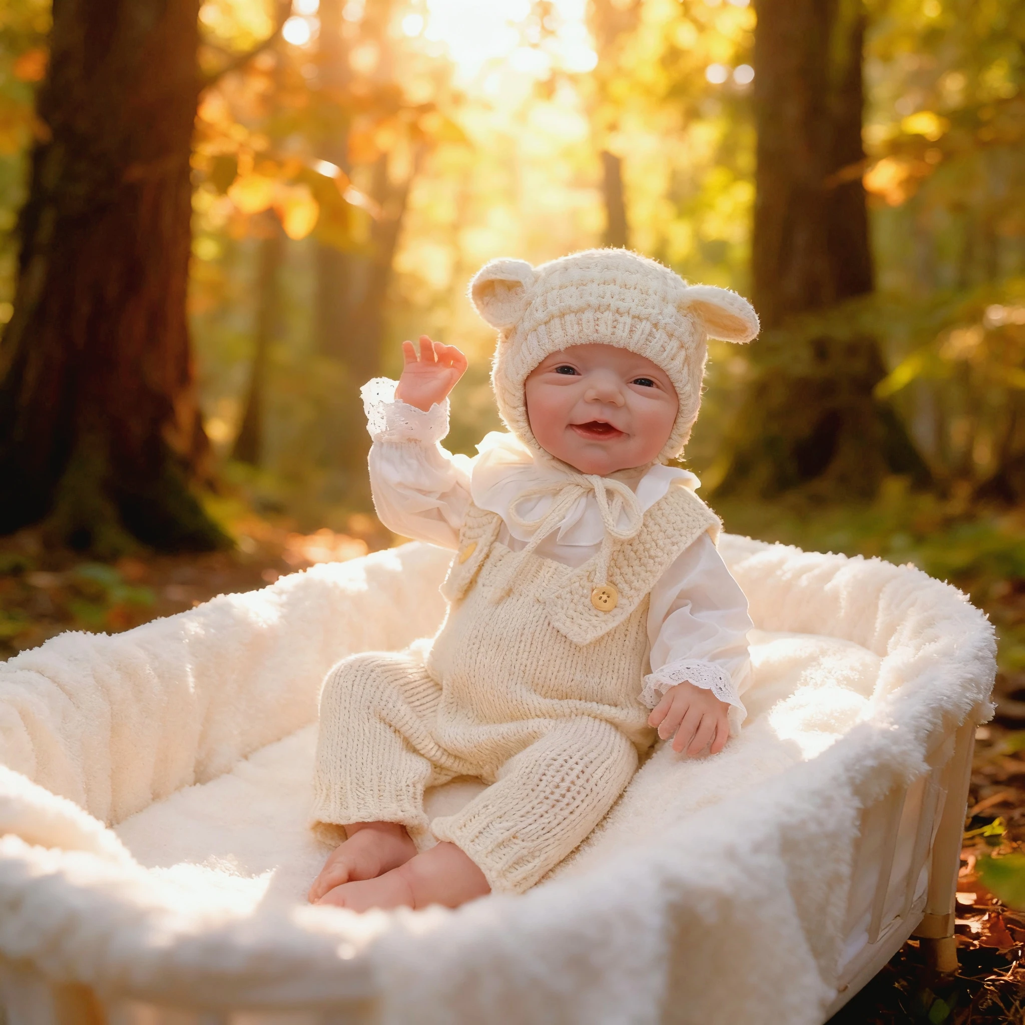 NPK 19inch Charlie Newborn Baby Doll Full Body Girl Lifelike Soft Touch Reborn Cuddly with Multiple Layers 3D Skin Painting