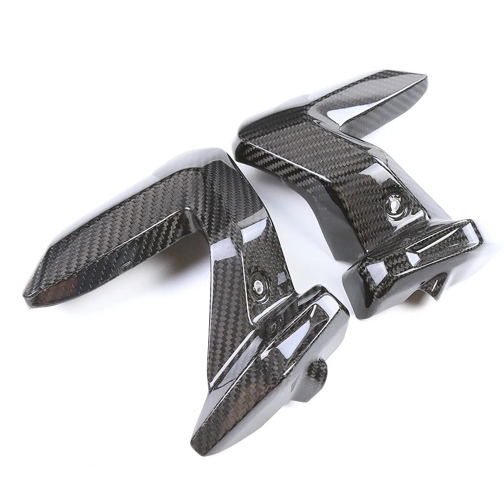 ل BMW R1250 RS R1250RS 2021 2022 2023 100% ألياف الكربون الزجاج الأمامي العادم الجانب لوحة هدية كاملة مجموعات دراجة نارية الملحقات