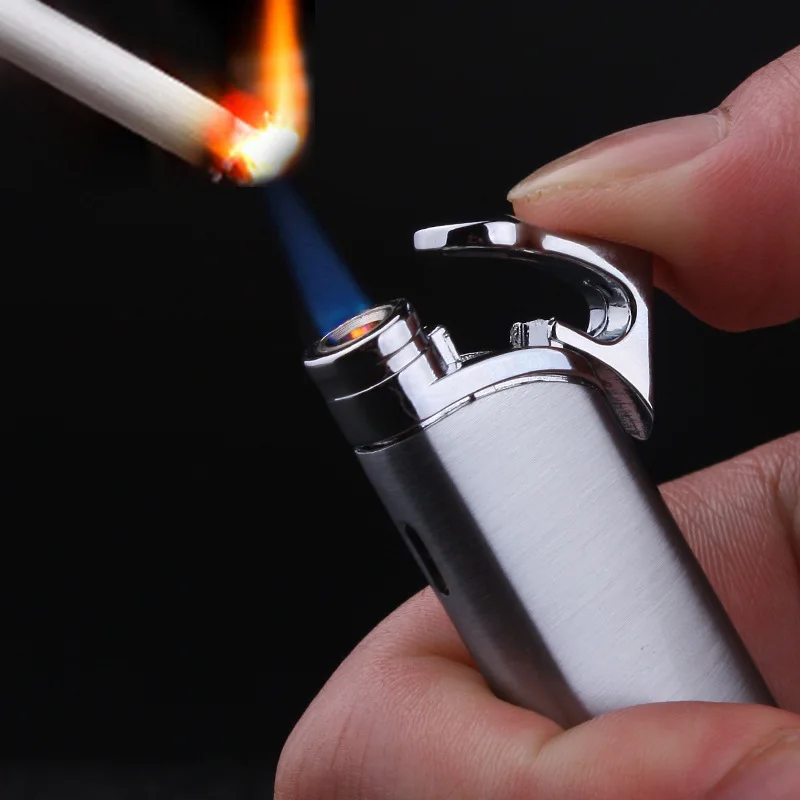 New Compact Turbo Mini Gas Torch Lighter Windproof Metal Jet Cigar Lighter 1300 C Butane Gas Free Gadget Gift For Men