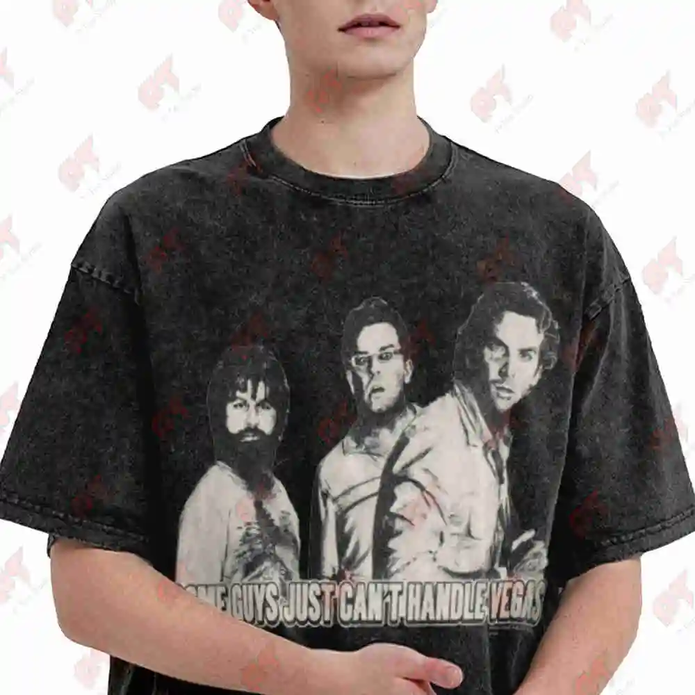 Hangover Can't Handle Vegas Vintage Washed Tee Pure Cotton T-Shirt