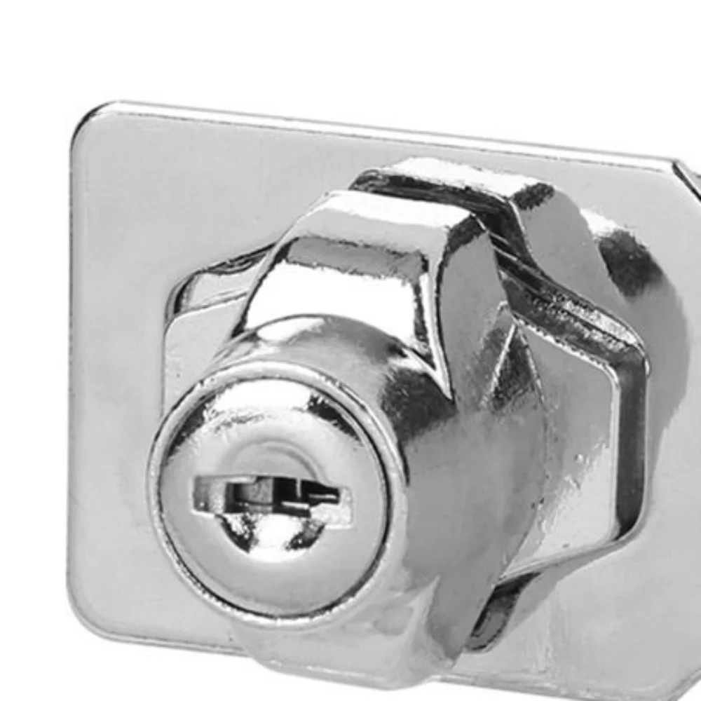 2pcs Safety Stainless Steel Keyed Hasp Lock Twist Knob 3 Inch Locking Hasp Door Hasp Lock Drawers