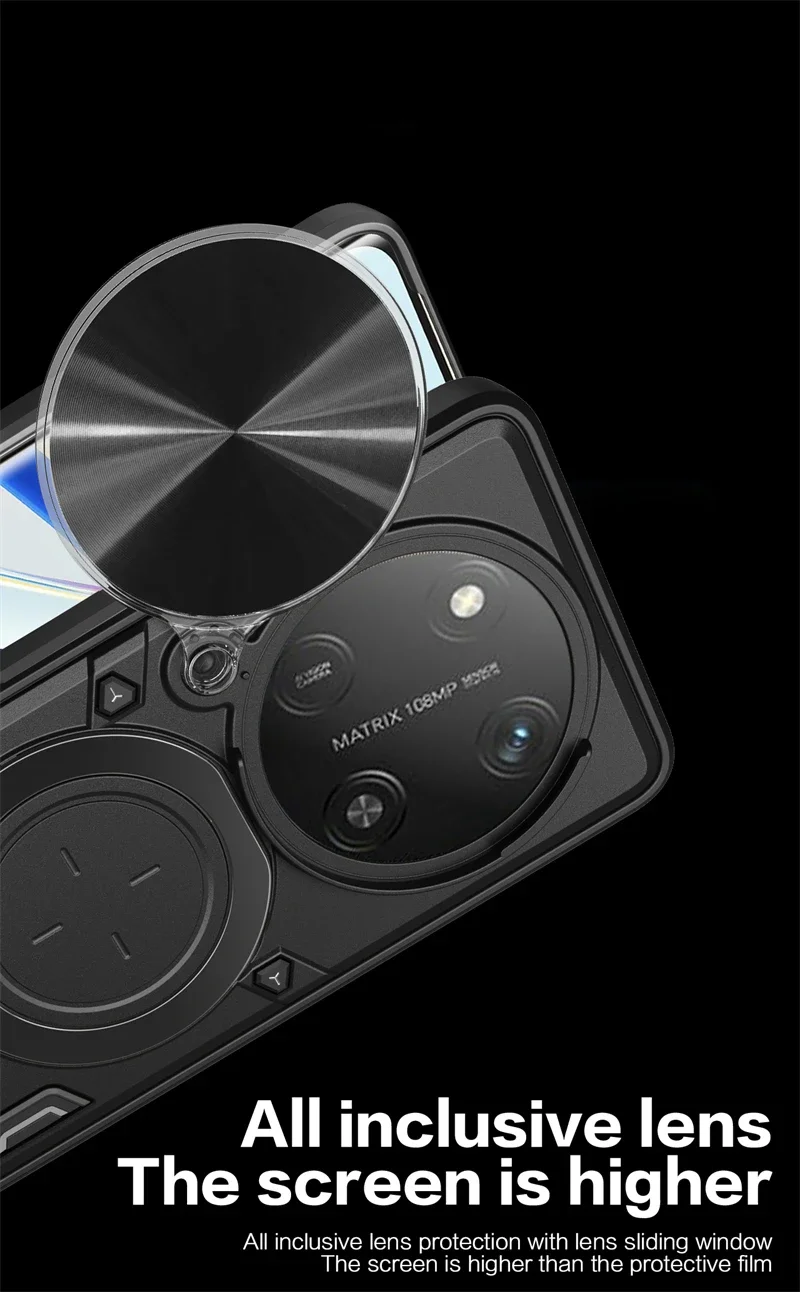 حافظة لهاتف Honor Magic 7 Lite 5G حافظة لهاتف Honor Honor Honor Honor Magic7 Lite غطاء خلفي بحلقة حامل السيارة