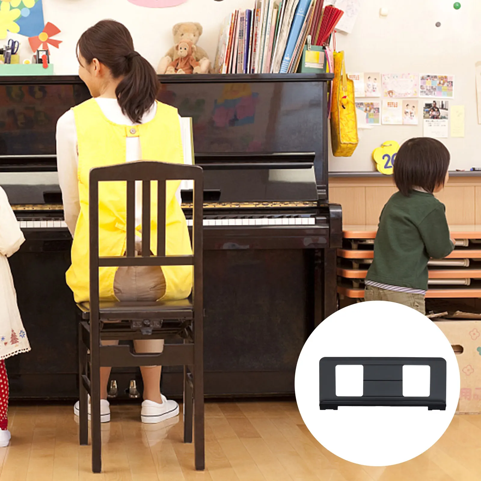 

Score Rack Black ABS Durable Compact Music Book Music Score Storage Stand Holder Keyboard Accessory Guitar Parts