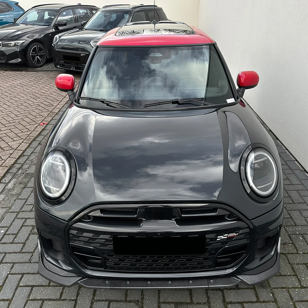 

For Mini Cooper JCW F65 F66 F67 2024+ Front Bumper Lip Spoiler Diffuser Exterior Modification