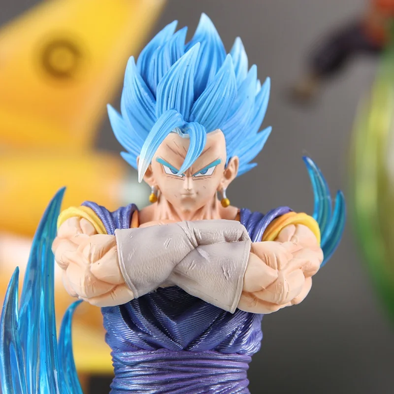 33cm Dragon Ball Vegetto Anime Figure The Combination Of Sun Wukong And Beijita Statue Dolls Ornament Children'S Christmas Gifts