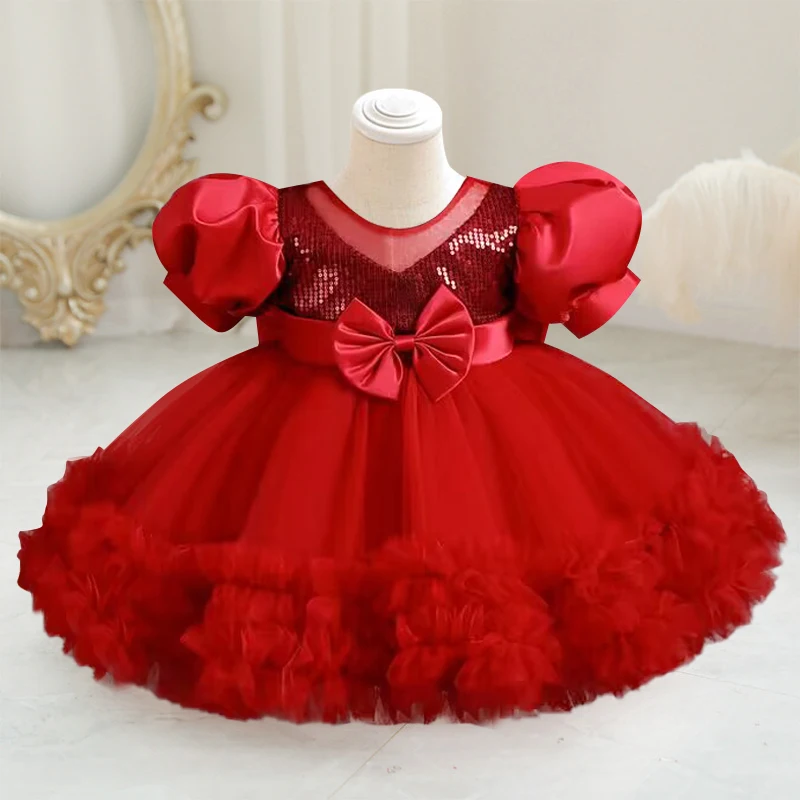 Baby girl\'s birthday party dress 9 months to 5 years old Princess Christmas party communion Party Cake evening dress vestidos