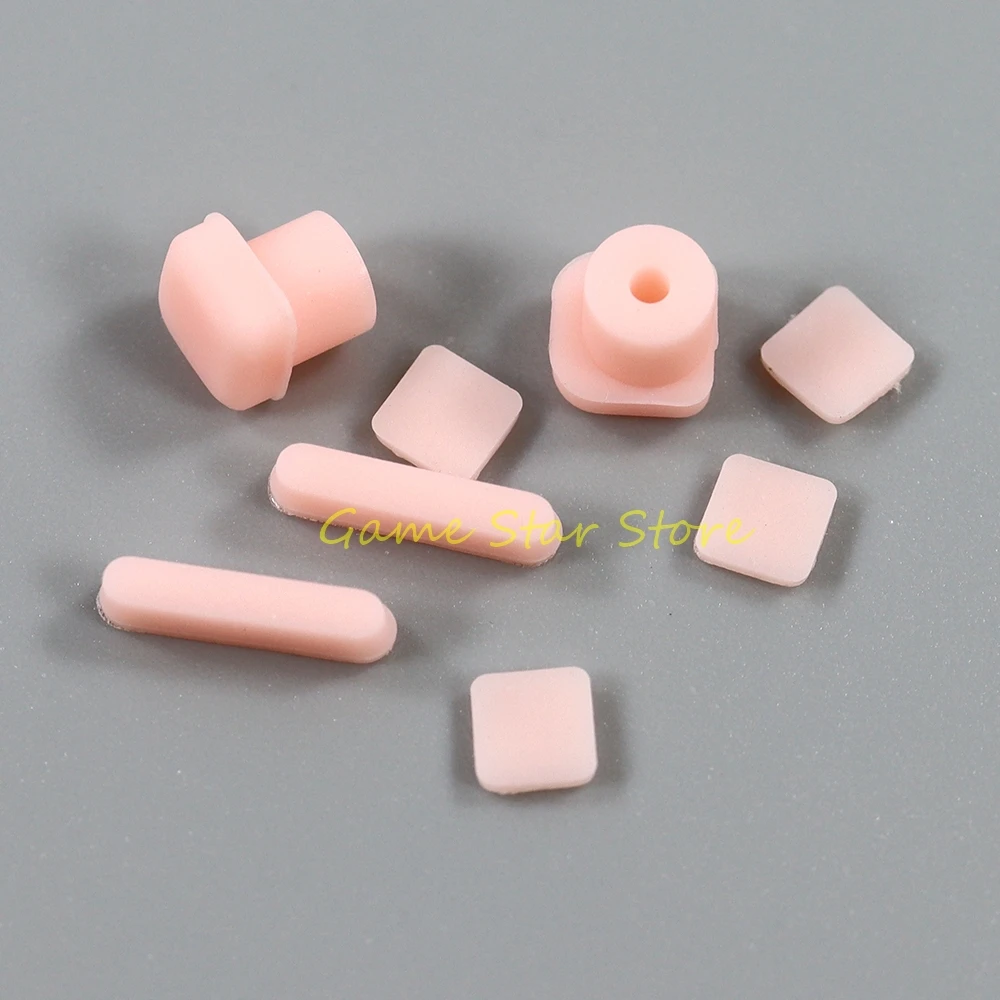 1 مجموعة استبدال لنينتندو DS لايت وحدة التحكم المسمار قواعد مطاطية غطاء ل NDSL العلوي شاشة LCD مسامير غطاء المطاط