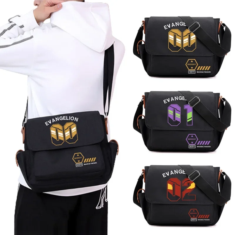 

EVANGELION EVA-01 Handbags Shoulder Bag Large Capacity Crossbody Bags for Teenager Girls Men Anime Messenger Bag Student School