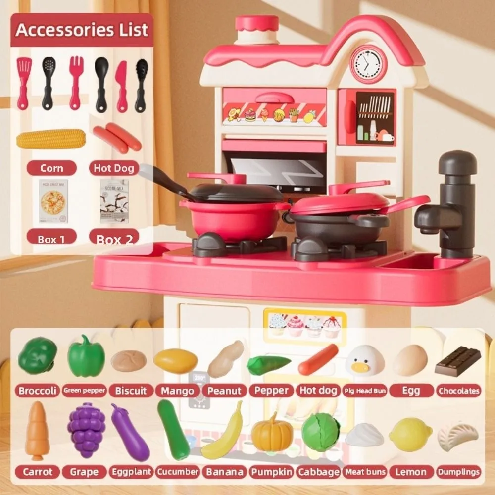 Simulazione creativa Cucina Gioca a giocattoli Fai da te Colorati Imitazione Giocattoli da cucina Set Verdure Set di giocattoli riutilizzabili per il tè pomeridiano