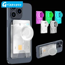 Grippopso For MagSafe Wallet Magentic Phone Card Grip Holder,2 In 1 Wallet For iPhone 15 Pro Max 14 13  Or Samsung Stand