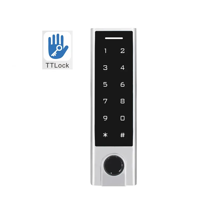 IP66 Waterproof Touch Keyboard Access Control With Doorbell TTLock Fingerprint Access Control System