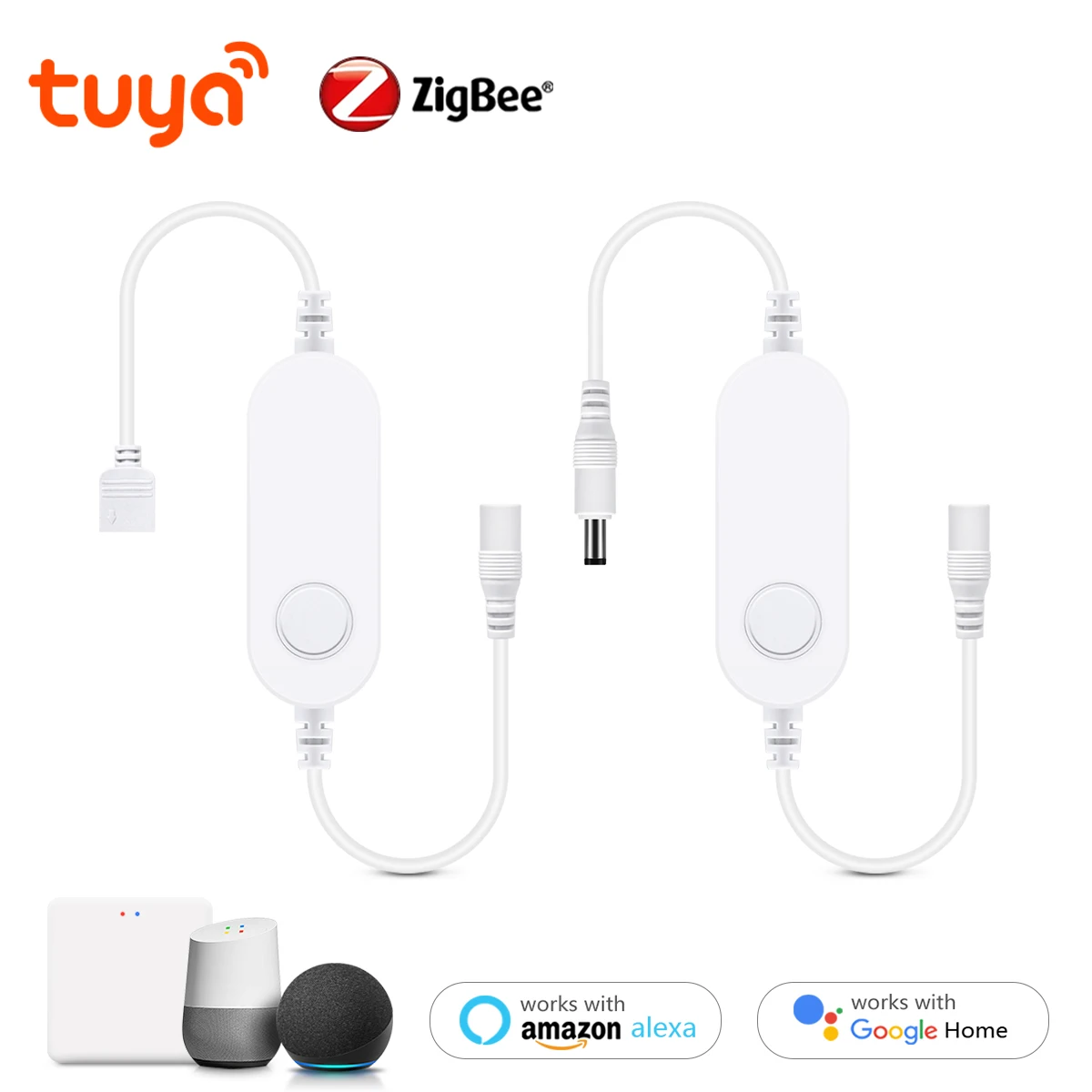 Zigbee 3.0 Smart Home RGB/Single Color Led Strip Controller WiFi App Control Tuya Hub Work with Alexa Smart things Google Home ﻿