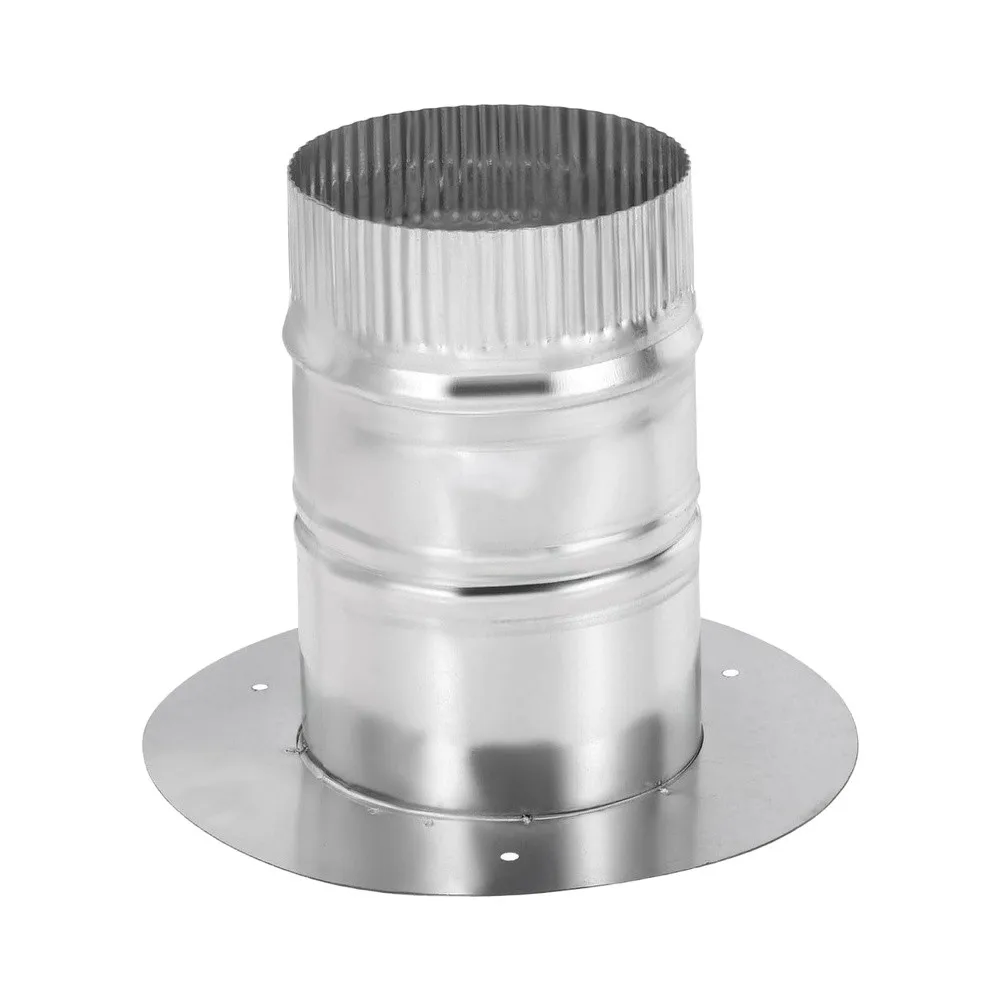 Galvanized Iron Duct Connector with Deep Insert Collar for 4 6 8 inch Ducts Used in Dryer Vent Bathroom and Kitchen Hood