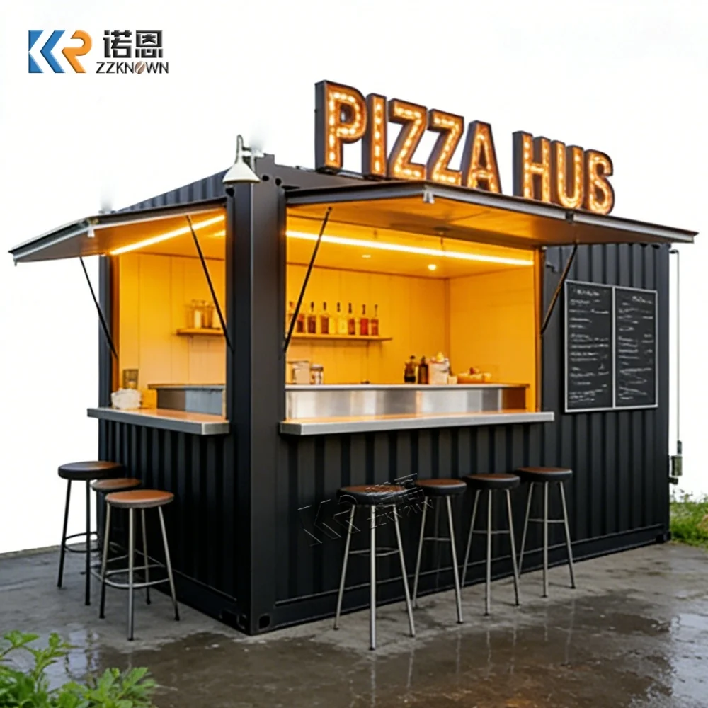 Portable Container Coffee Beer Bar Container Cafe/shop/booth Container Restaurant Kitchen Fast Food Kiosk Mobile Restaurant