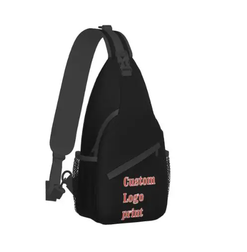 Custom Logo Sling Crossbody Chest Bag Men Shoulder Backpack for Hiking