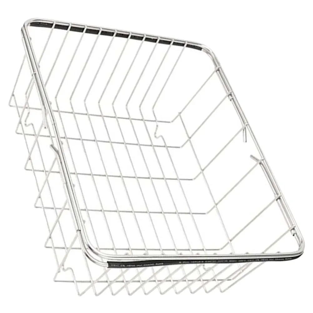 

Stainless Steel Sink Strainer Basket Kitchen Essentials able over Sink Drain Rack for Fruits Vegetables Long