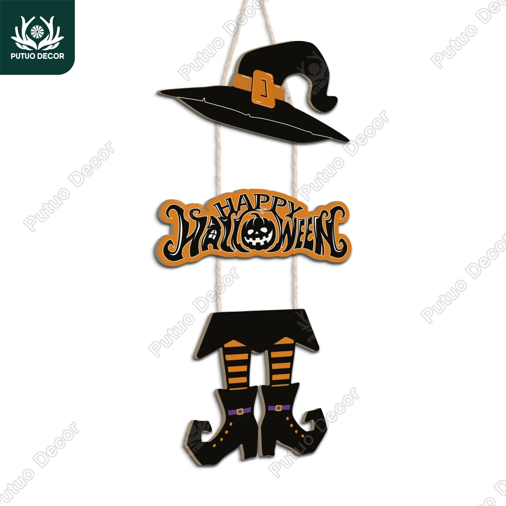 

Putuo Decor Wooden Pendant, Suitable for Living Room Bedroom Decoration, Halloween Gifts for Friends, Clown Decoration