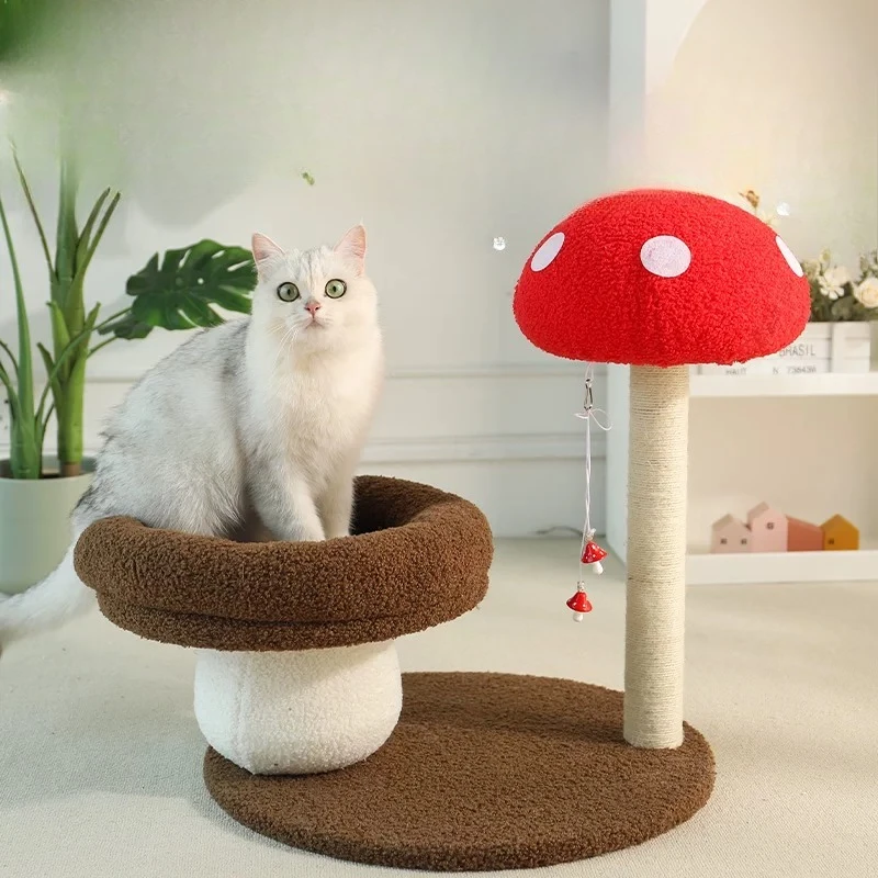 

Cat climbing frame cat nest tree integrated cat toy scratching column small does not occupy the shelf sisal column